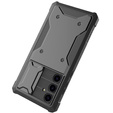 Case for Samsung Galaxy S24, ERBORD Rugged Case, black