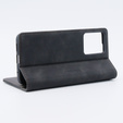 Case for Xiaomi Redmi Note 12 4G, ERBORD Vintage, wallet with flap, black
