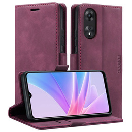 Case for Oppo A78 5G, ERBORD Vintage, wallet with flap, red