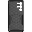 Case for Samsung Galaxy S24 Ultra, ERBORD Rugged MagSafe Case , black (two frames)