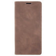 Case for Samsung Galaxy A54, ERBORD Vintage, wallet with flap, coffee