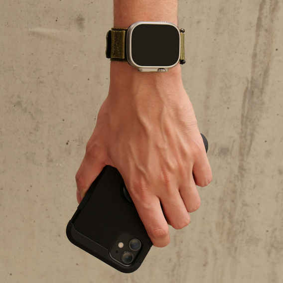 Pasek Nylonowy ERBORD MP84 do Apple Watch 1/2/3/4/5/6/7/8/9/10/11/SE Ultra 1/2/3 42/44/45/46/49mm, Zielony