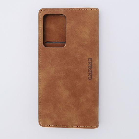 Etui do Xiaomi 13 lite, ERBORD Vintage portfel z klapką, brązowe