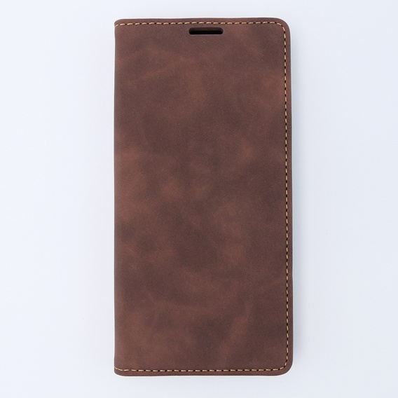 Case for Motorola Moto G53, ERBORD Vintage, wallet with flap, coffee