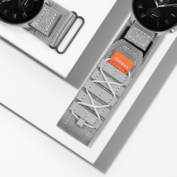 Pasek Nylonowy ERBORD Runner Uniwersalny 22mm, Szary