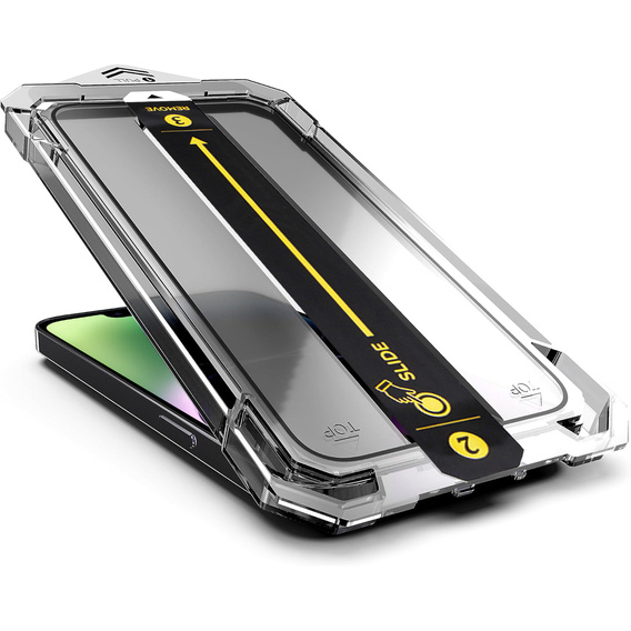 2x Szkło Szkło Hartowane do iPhone 16e / 14 / 13 / 13 Pro, ERBORD Easy App Full Screen Protector