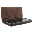 Case for Samsung Galaxy A54, ERBORD Vintage, wallet with flap, coffee
