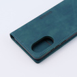 Case for Oppo A78 4G, ERBORD Vintage, wallet with flap, blue