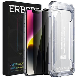 2x Privatization Tempered Glass for iPhone 14 Plus / 13 Pro Max, ERBORD 9H Easy App Anti-Peep