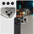 2x ERBORD OPTIK Pro Camera Tempered Glass for iPhone 16 Pro/16 Pro Max / 15 Pro/15 Pro Max/14 Pro/14 Pro Max, titanium
