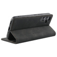 Case for Samsung Galaxy A54, ERBORD Vintage, wallet with flap, black