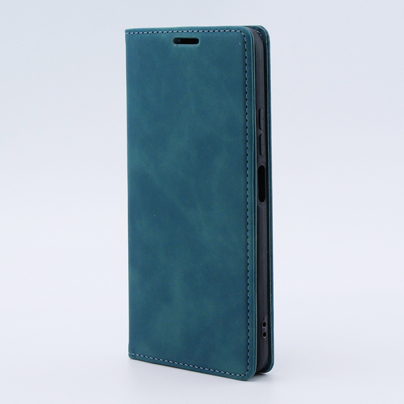 Case for Xiaomi Redmi Note 12 4G, ERBORD Vintage, wallet with flap, blue