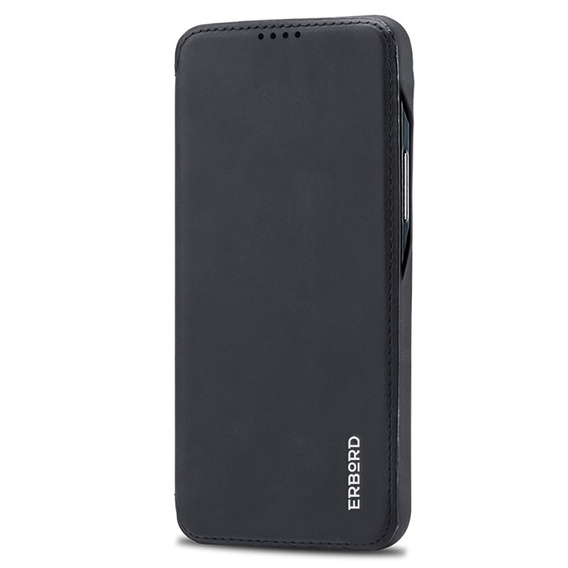 Etui z klapką do Samsung Galaxy A54, ERBORD Retro, czarne