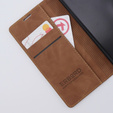 Case for Xiaomi Redmi Note 12S, ERBORD Vintage, wallet with flap, brown