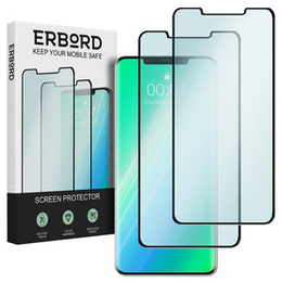 2x Tempered Glass for Huawei Mate 50 Pro, ERBORD 3D full display
