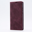 Case for Oppo A78 4G, ERBORD Vintage, wallet with flap, red