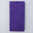 Case for iPhone 15 Pro, ERBORD Vintage, wallet with flap, purple