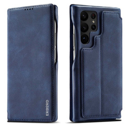 Flip case for Samsung Galaxy S23 Ultra, ERBORD Retro, blue