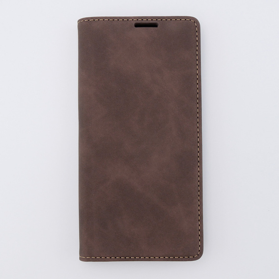 Case for Xiaomi 13 lite, ERBORD Vintage, wallet with flap, coffee