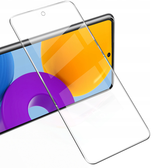 2x Tempered Glass for Samsung Galaxy M52, ERBORD 9H Hard Glass for phone screen