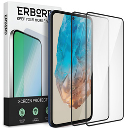 2x Szkło Hartowane do Samsung Galaxy M35, ERBORD 3D pełne, szybka na cały ekran