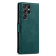 Case for Samsung Galaxy S23 Ultra, ERBORD Vintage, wallet with flap, green