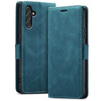 Case for Samsung Galaxy A14 4G/5G, ERBORD Vintage, wallet with flap, blue