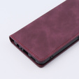 Case for Oppo A78 4G, ERBORD Vintage, wallet with flap, red