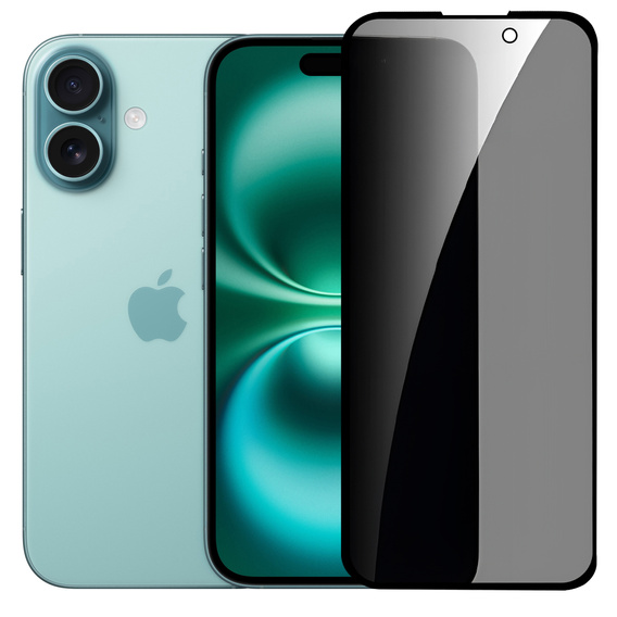 2x Privatization Tempered Glass for iPhone 16, ERBORD 9H Easy App Anti-Peep