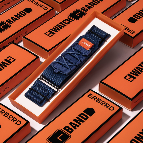 Pasek Nylonowy ERBORD Runner Uniwersalny 22mm, Niebieski