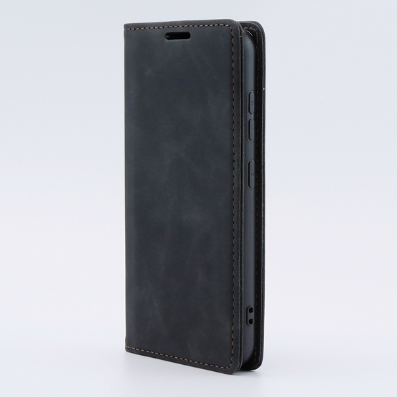 Case for Samsung Galaxy S23, ERBORD Vintage, wallet with flap, black