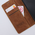 Case for Xiaomi 13 lite, ERBORD Vintage, wallet with flap, brown