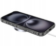 Case for iPhone 16, ERBORD Glitter MagSafe, black + Screen Glass