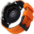 Pasek Silikonowy ERBORD Uniwersalny 20mm, Dual Color, pomarańczowy / czarny / czarna