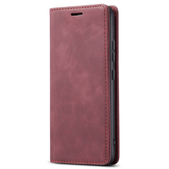 Etui do Samsung Galaxy A54, ERBORD Vintage portfel z klapką, czerwone