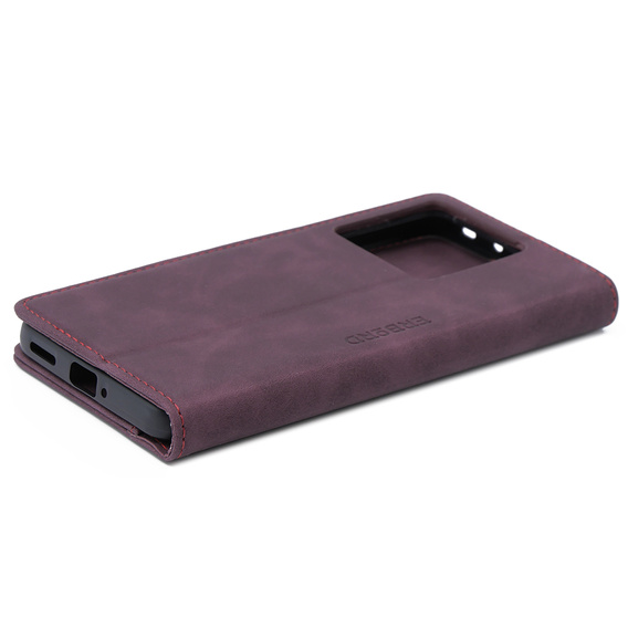 Case for Xiaomi 13T / 13T Pro, ERBORD Vintage, wallet with flap, red