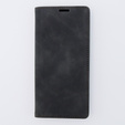 Case for Xiaomi Redmi Note 12 4G, ERBORD Vintage, wallet with flap, black