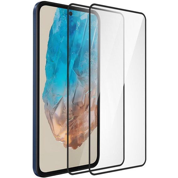 2x Szkło Hartowane do Samsung Galaxy M35, ERBORD 3D pełne, szybka na cały ekran