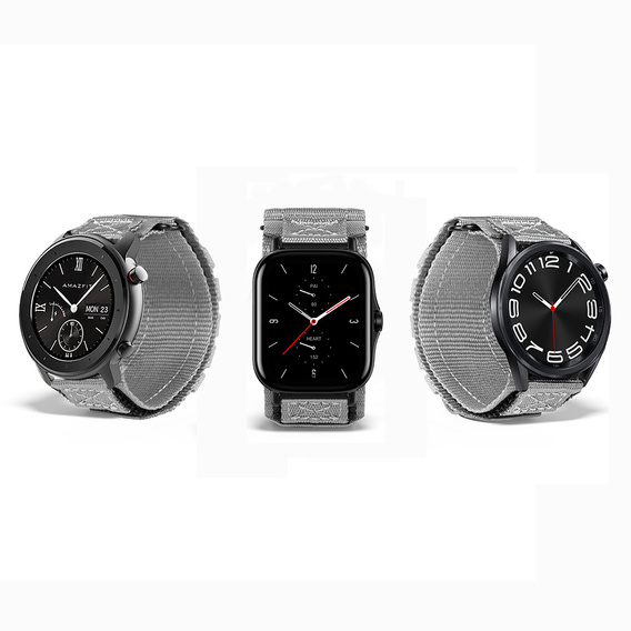 Pasek Nylonowy ERBORD Runner Uniwersalny 20mm, Szary