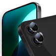 2x ERBORD OPTIK Pro Camera Tempered Glass for iPhone 16 / 16 Plus, black