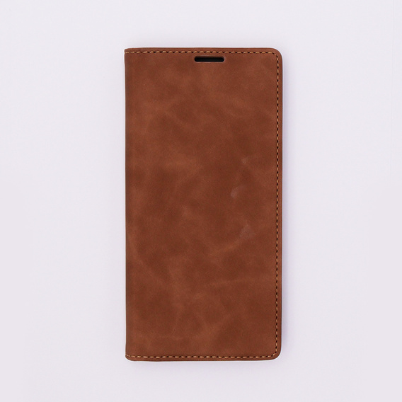 Etui do Oppo A78 5G, ERBORD Vintage portfel z klapką, brązowe