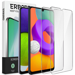 2x Szkło Hartowane do Samsung Galaxy A22 4G/M22, ERBORD 9H Hard Glass, szybka