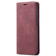 Case for Samsung Galaxy A54, ERBORD Vintage, wallet with flap, red