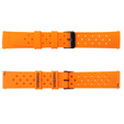Pasek Silikonowy ERBORD Uniwersalny 22mm, Tropic, pomarańczowy / czarna klamra