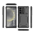 Case for Samsung Galaxy S24, ERBORD Rugged Case, black