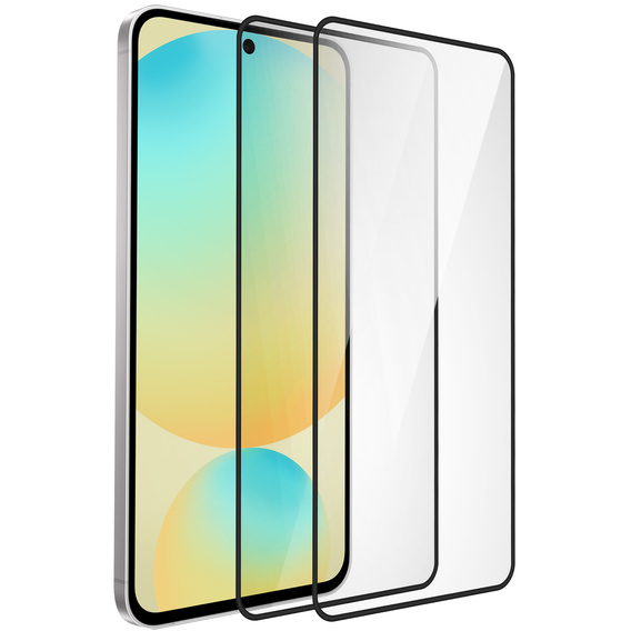 2x Szkło Hartowane do Samsung Galaxy S24 FE, ERBORD 3D pełne, szybka na cały ekran