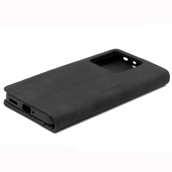 Case for Xiaomi 13T / 13T Pro, ERBORD Vintage, wallet with flap, black
