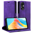 Case for Oppo A78 4G, ERBORD Vintage, wallet with flap, purple