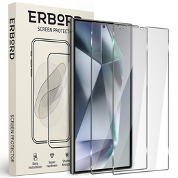 2x Szkło Hartowane do Samsung Galaxy S24 Ultra, ERBORD 9H Hard Glass, szybka