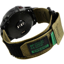 Pasek Nylonowy ERBORD MP84 Quickfit do Garmin Fenix 5X/6X/6X PRO/7X, Zielony, Rozmiar S/M